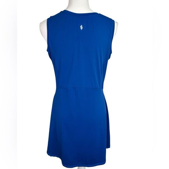Bright Blue Tennis Romper Dress Sleeveless Size M - Picture 5 of 10